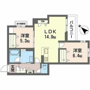 シャーメゾン グラニテ【0302号室】の間取り
