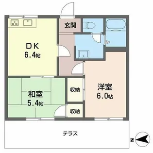 山田ハイツ【0102号室】の間取り