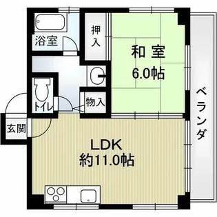ティーズコート甲南山手【3階】の間取り