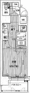 ライジングコート名古屋駅南【9階】の間取り