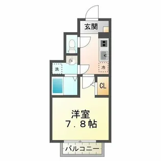 ブラウニー山手【1階】の間取り