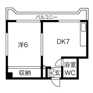 ドエル大通22【5階】の間取り