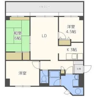 双葉ハイツ【1階】の間取り