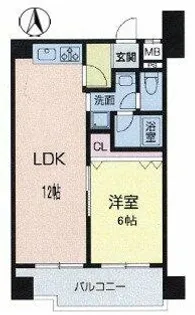 ストークマンション桜川【7階】の間取り