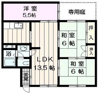 吉野ハイツ【1階】の間取り
