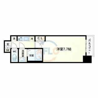 プレサンス大正フレンジ【8階】の間取り