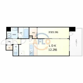 スプランディッド天王寺SOUTH【5階】の間取り