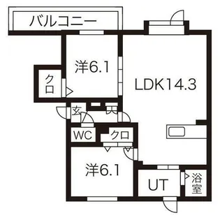 アムールアドニス【3階】の間取り