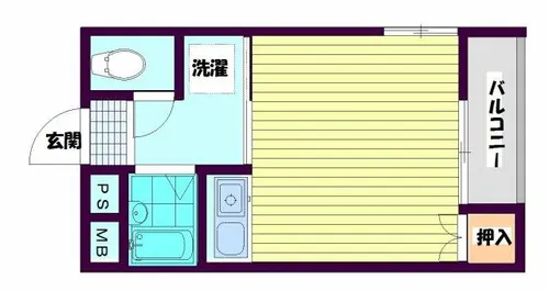 ビラノーバ住吉【310号室】の間取り