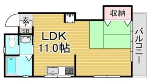 福岡県大野城市筒井4丁目【アパート】の間取り