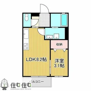 アインス三好丘 B【1階】の間取り