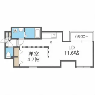 札幌中央レジデンス【11階】の間取り