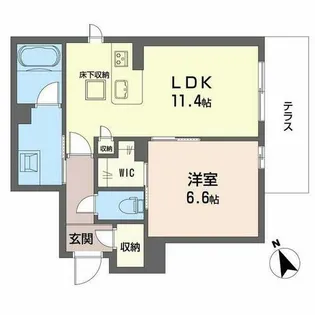 シャーメゾングランデ【1階】の間取り