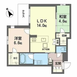 シャーメゾングランデ【0103号室】の間取り