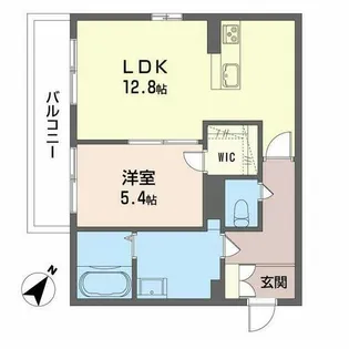 ベレオ広瀬【0301号室】の間取り