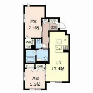 シャーメゾンプレミア明石大久保【0102号室】の間取り