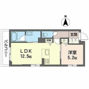 ヴェスプッチ 二条城【0202号室】の間取り