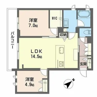 シャーメゾン 守山【0302号室】の間取り