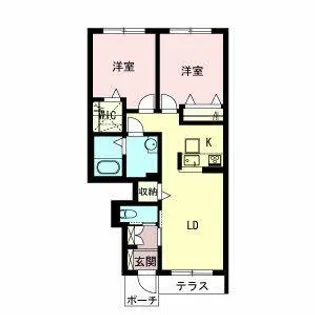 ミーリス・II【0106号室】の間取り