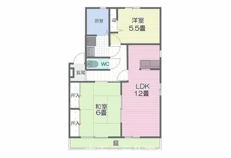 ビューラー野依D【1階】の間取り
