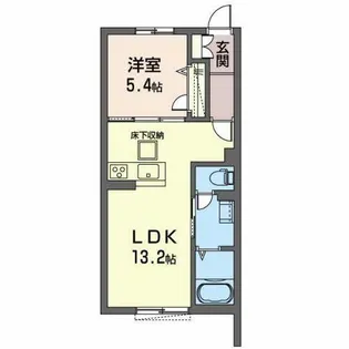 エアリーライフウエサカ【0102号室】の間取り