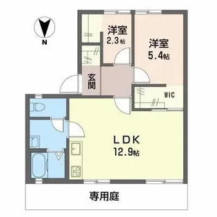 ディアス北村【0106号室】の間取り