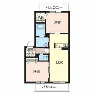 シャーメゾン弥生【0203号室】の間取り