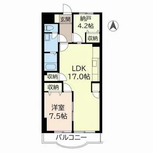 カーサ武田88【0402号室】の間取り