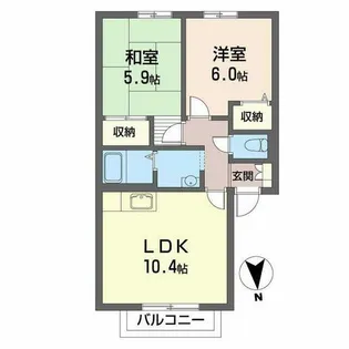 YSハイツ【0203号室】の間取り