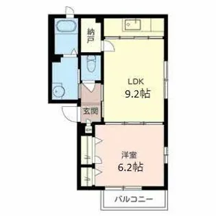 シャーメゾン黒江【0202号室】の間取り