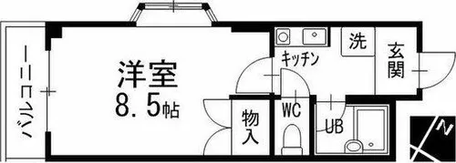コーポノリクラA【2階】の間取り