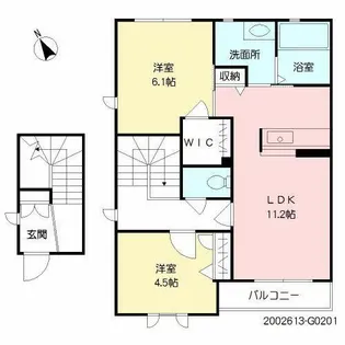 アトレ和泉II G棟【G0201号室】の間取り