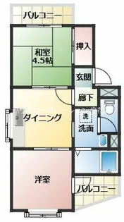 エスポワール武庫之荘【2階】の間取り