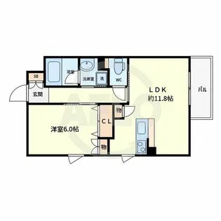 コーラルリーフ住吉【3階】の間取り