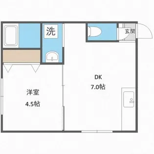 デュークYK二十四軒【3階】の間取り