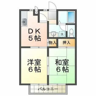 ピュアコートシミズ【1階】の間取り