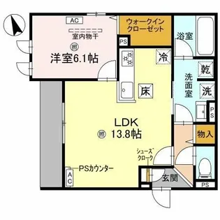 クラシスト東粉浜WEST【3階】の間取り