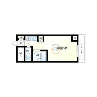 インターナショナル玉造【2階】の間取り