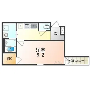 仁徳夕雲町2番館【3階】の間取り