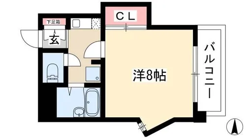 ロイヤル楠元【501号室】の間取り