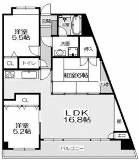 ニューガイア四季彩の丘C棟【304号室】の間取り