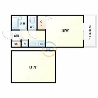 アール江坂【7階】の間取り