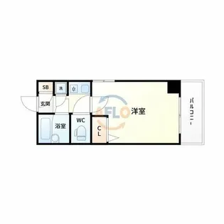 アール江坂【6階】の間取り