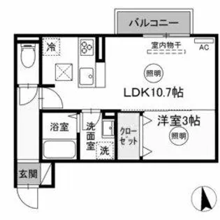 COZY COURT下曽根【1階】の間取り