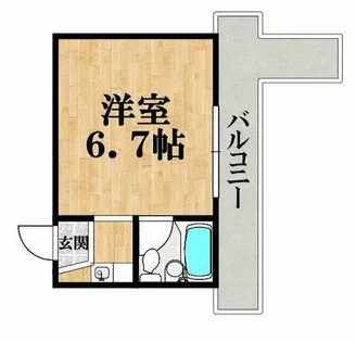 レガーレ大正【5階】の間取り