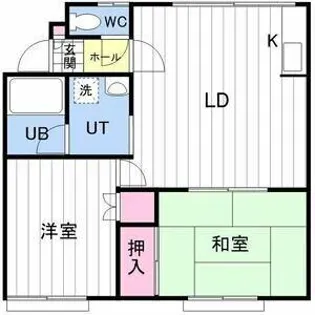 ホワイトコートカヤ8【202号室】の間取り