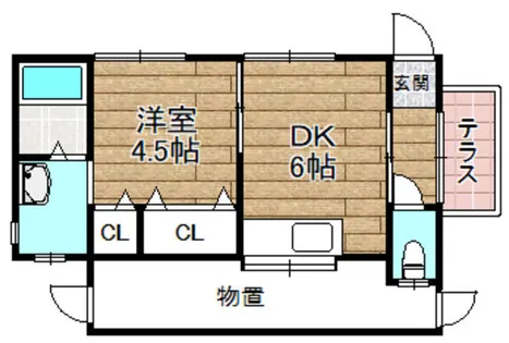 大阪府高槻市北昭和台町【一戸建】の間取り