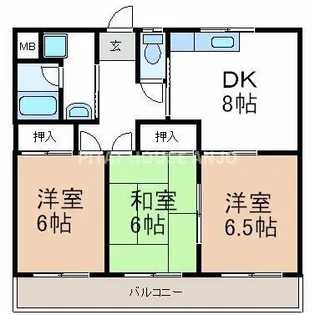 アクセル三河安城【402号室】の間取り