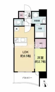 セレニテ福島プリエ【12階】の間取り