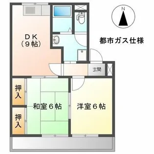 レジデンス光琳【3階】の間取り